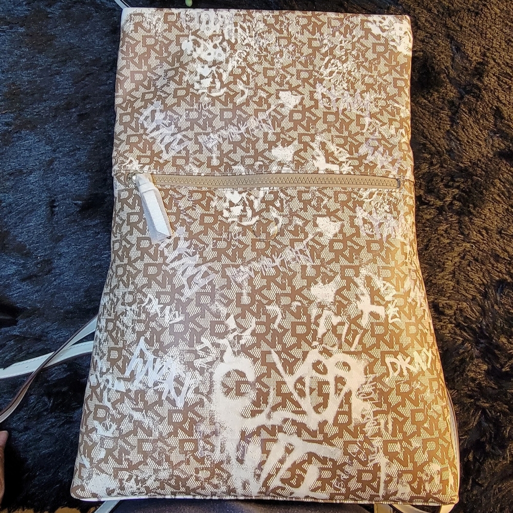 DKNY Brown and White Backpack - Picture 6 of 12